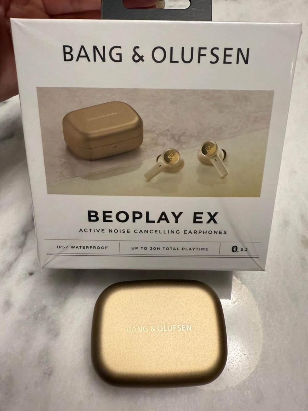 Bang & Olufsen Beoplay EX Wireless Earbuds in Gold